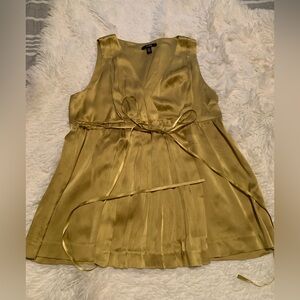 Jacob Gold Sleeveless Satin Top